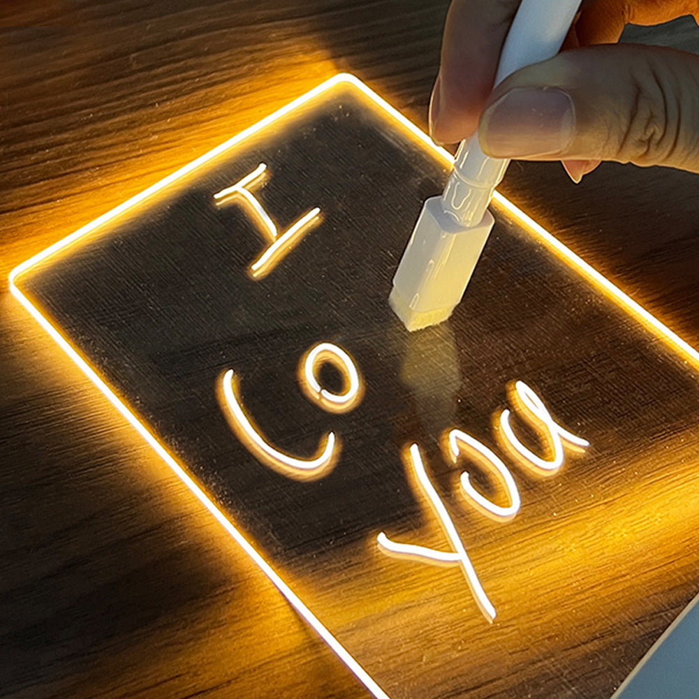 GlowMemo™ LED Message Board Lamp